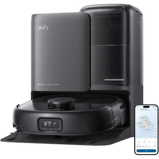 Robot Vacuum E25, 20,000 Pa Turbo Suction,Roller Mop with HydroJet System, All-in-One Robot Vacuum and Mop Combo, Edge-to-Cleani
