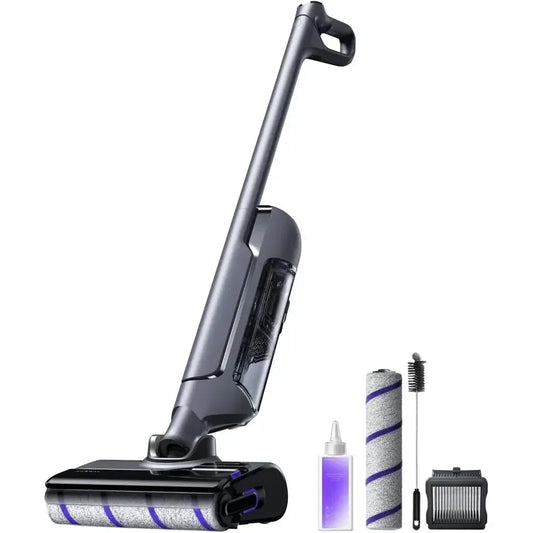 Self-Cleaning Vacuum Mop, Wet Dry Cleaner for Hard Floors, Ideal for Families with Kids and Pets (Renewed)