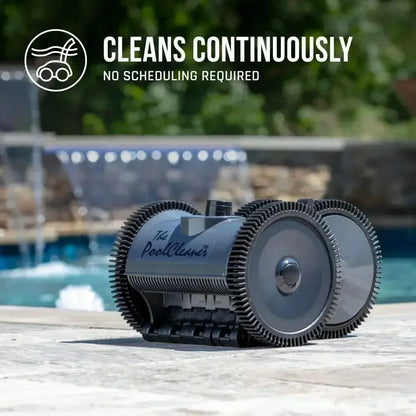 Automatic Suction Pool Vacuum Cleaner for In-Ground Pools up to 20X40 ft, Hose Included, Gray
