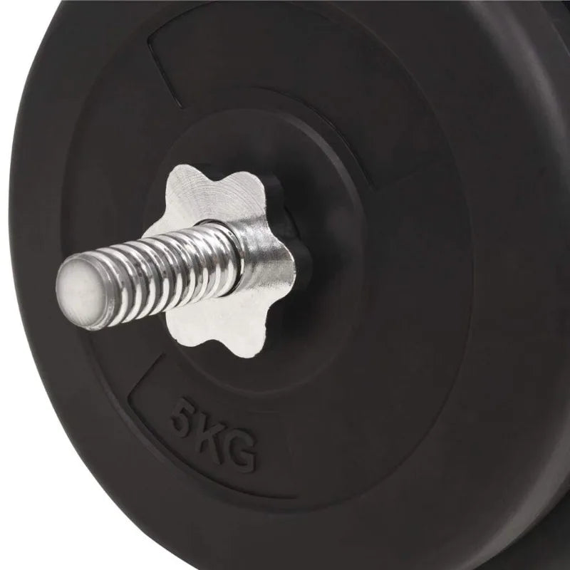 Large Fitness Equipment Barbell Set 66.1 lb Fitness Body Building
