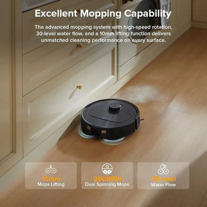 Qrevo Series Robot Vacuum and Mop, 8000Pa Suction, Upgraded rom Qrevo S, Anti-Brushes, Smart Obstacle Avoidance, Auto Mop Washin