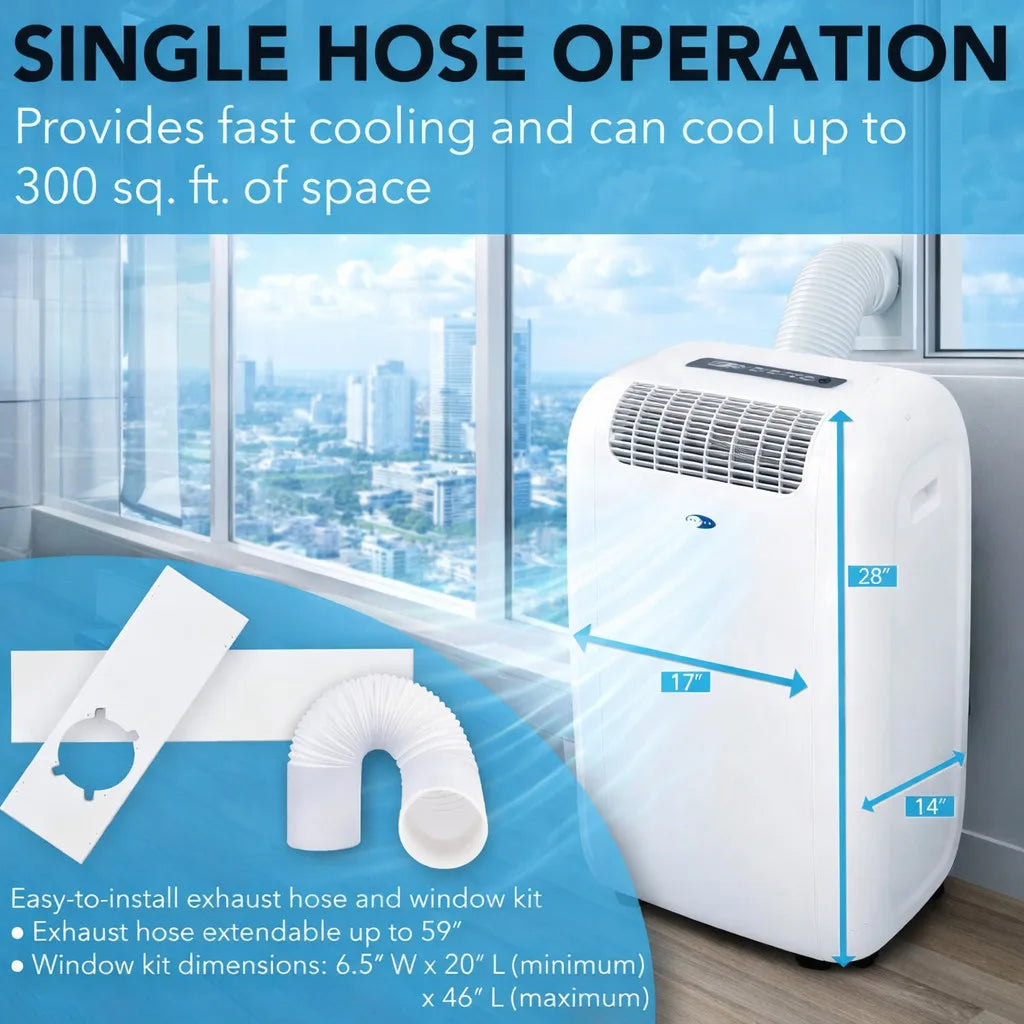 ARC-101CW 10,000 BTU Portable AC w/ Dehumidifier, Fan