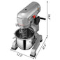SucceBuy 10-30L Electric Dough Machine Stainless Steel Commercial Cream Egg Whisk Mixer Processor Kitchen Food Stand Blender