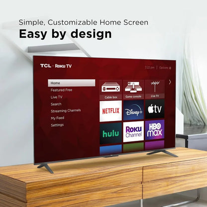 55" 4K UHD HDR Smart TV with Wi-Fi, Ethernet, and Multiple Ports