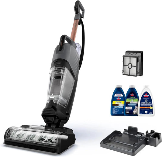 HydroSteam Steam Mop, 3-in-1 Wet Dry Vacuum Mop with Steam Function, Hard Floor Cleaner Machine with Sanitize Formula, 35151
