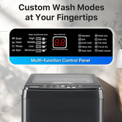 Washing hines 27 LBS ull Automatic Clothes Washer and Spinner Combo with 10 Progand 8 Water Level, Laundry Wash Spin Dryer or Ap