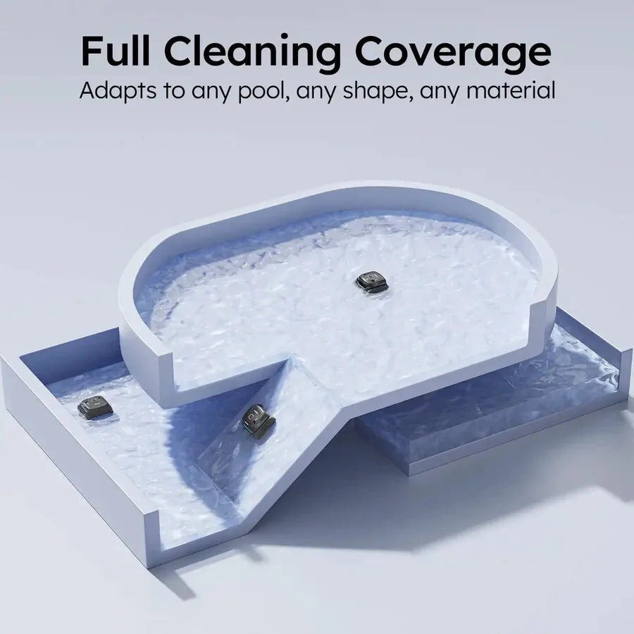 C2 Robotic Pool Cleaner, Cordless Pool Vacuum for Inground Pools