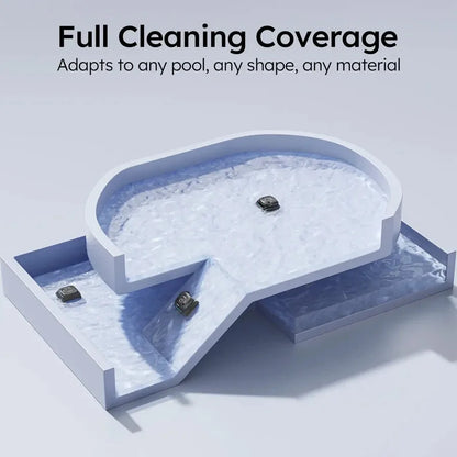 C2 Robotic Pool Cleaner, Cordless Pool Vacuum for Inground Pools