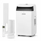 14000 BTU Portable Air Conditioners with Built-in Cool, Dehumidifier, Fan, Sleep Mode, 4-in-1 Compact Mobile AC Unit, Window Exhaust Kit 24H Timer