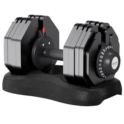 Adjustable Dumbbells Set of 2, 88LB Quick Adjust Free Weights with Double Safety Lock Anti-Slip Steel Handle, Space Saving Home