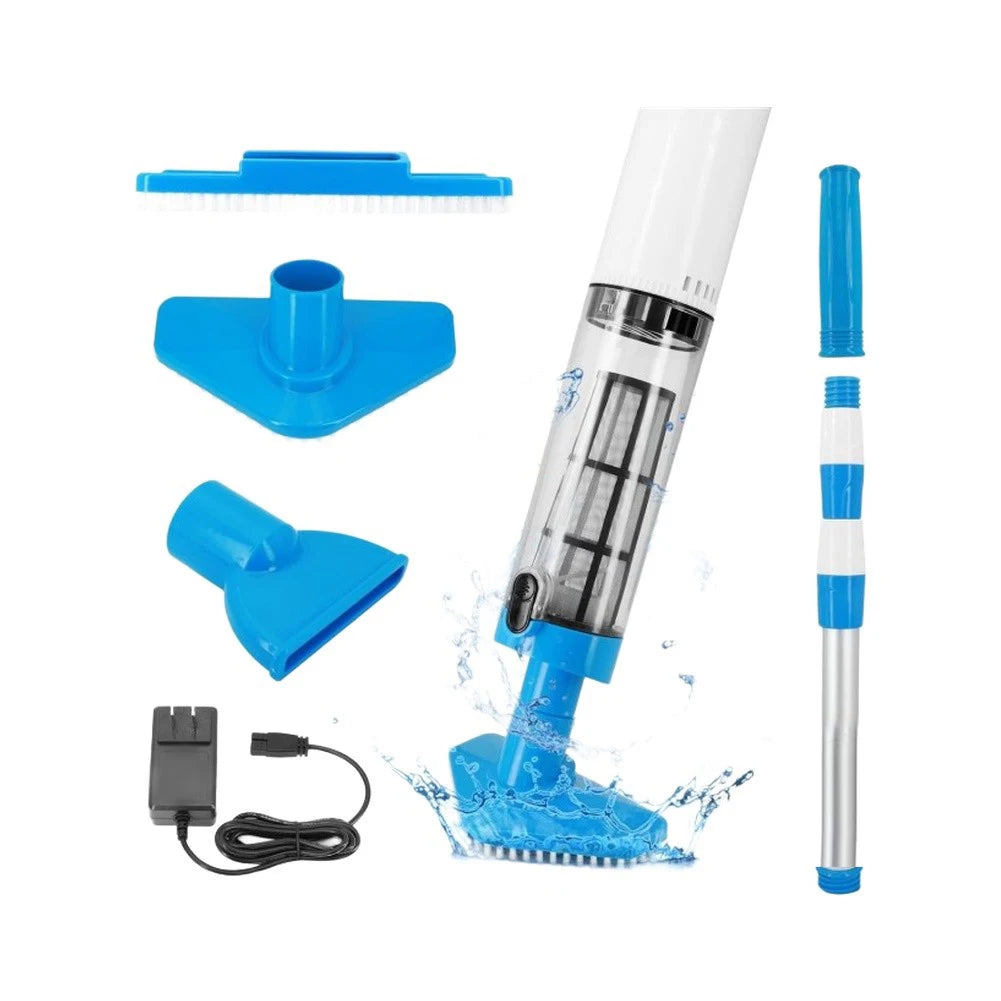 Handheld Rechargeable Pool Vacuum Cleaner for Above Ground Pools and Inground Pools Removable Filter for Maintenance