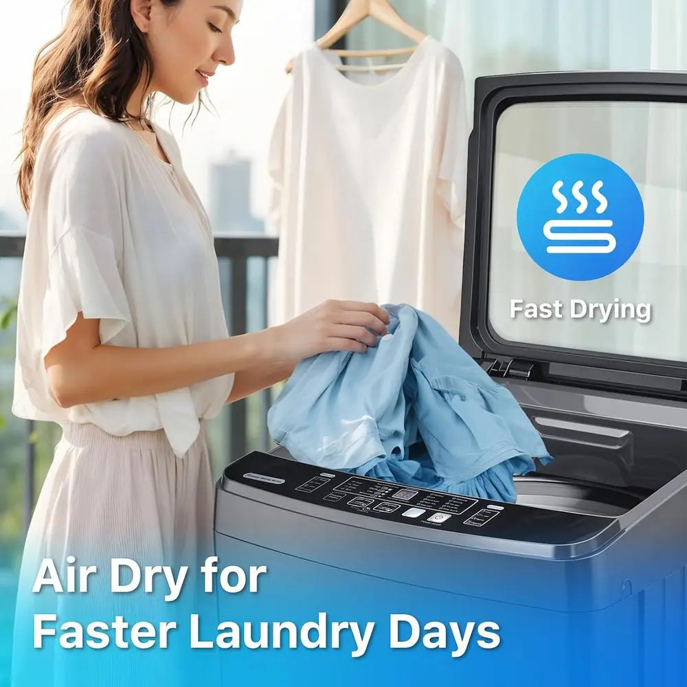 Washing hines 27 LBS ull Automatic Clothes Washer and Spinner Combo with 10 Progand 8 Water Level, Laundry Wash Spin Dryer or Ap