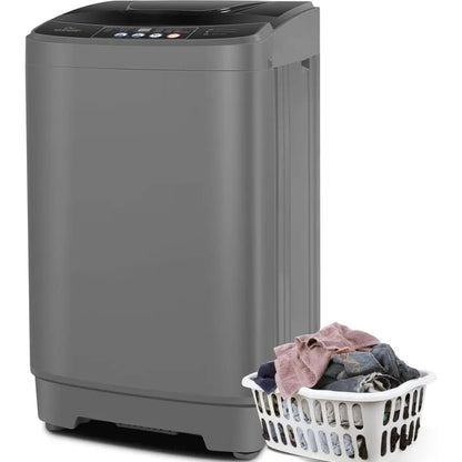 Washing hine or Aparent, 20Lbs 2.8Cu.t, 480W Drain Pump | Portable Washer and Dryer Combo, 10 Progs 8 Water Levels, Energy Savin