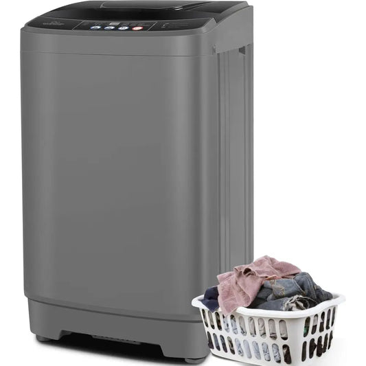 Washing hine or Aparent, 20Lbs 2.8Cu.t, 480W Drain Pump | Portable Washer and Dryer Combo, 10 Progs 8 Water Levels, Energy Savin