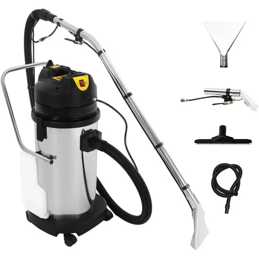 40L/11Gal Heavy-Duty Multifunction Carpet Extractor with Powerful Suction and Spray Extraction (Shipped in 2 Parcels)