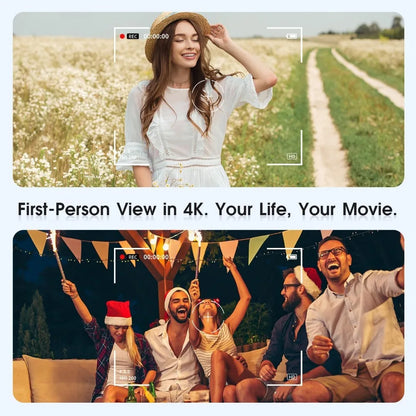 Smart Glasses for Travel: 8MP Camera, Real-Time Translation, Waterproof, Object Recognition