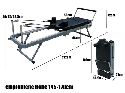 Pilates Reformer,Foldable Pilates Machine for Home