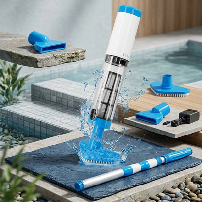Handheld Rechargeable Pool Vacuum Cleaner for Above Ground Pools and Inground Pools Removable Filter for Maintenance