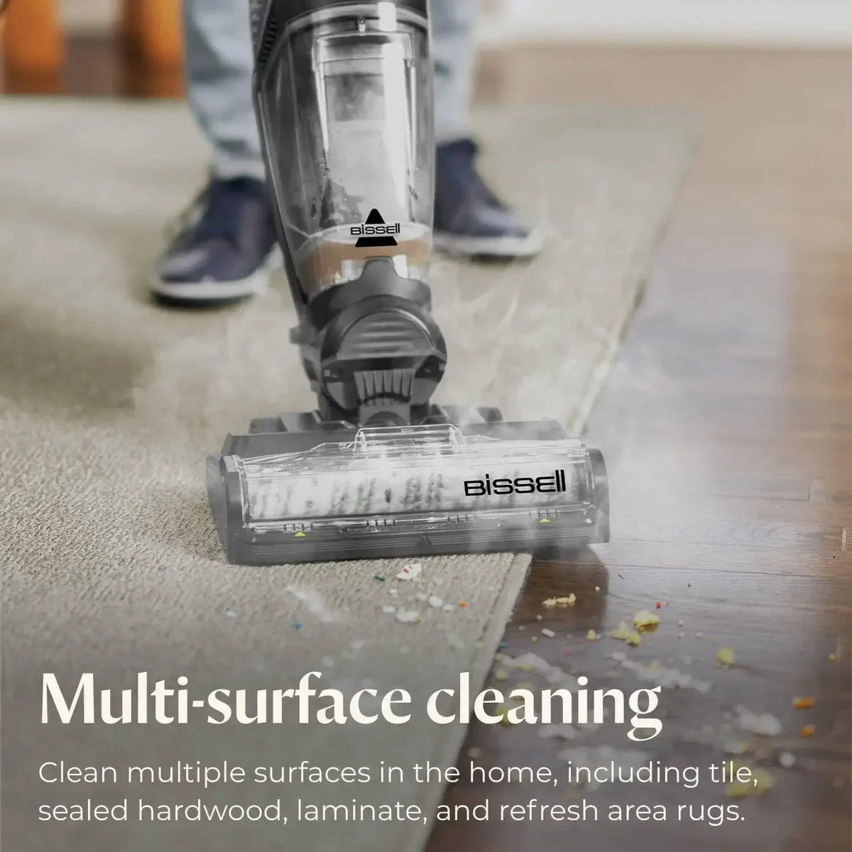 HydroSteam Steam Mop, 3-in-1 Wet Dry Vacuum Mop with Steam Function, Hard Floor Cleaner Machine with Sanitize Formula, 35151