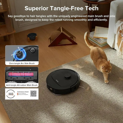 Qrevo Series Robot Vacuum and Mop, 8000Pa Suction, Upgraded rom Qrevo S, Anti-Brushes, Smart Obstacle Avoidance, Auto Mop Washin
