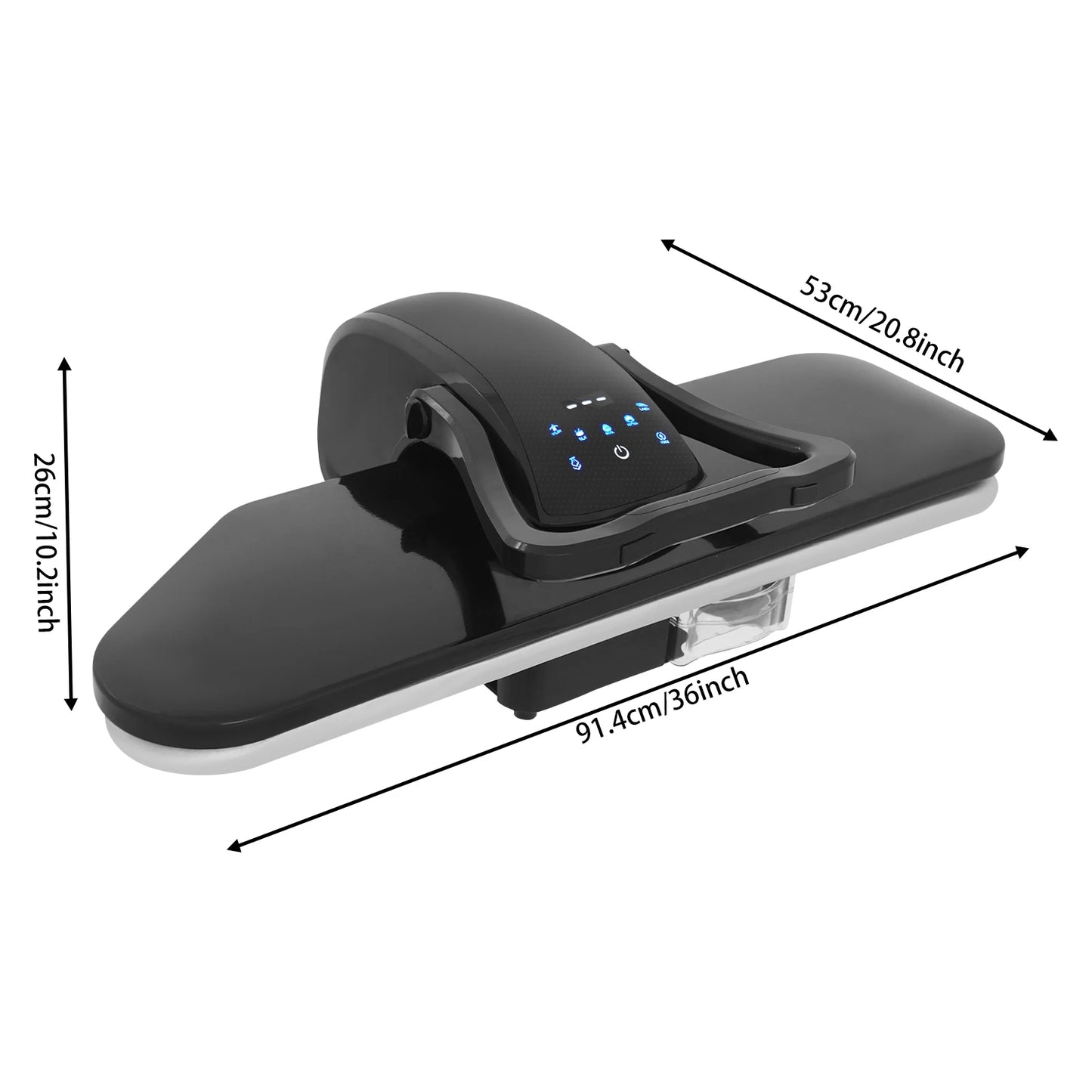 1600W Steam Iron Press, Intelligent Steam Press with LCD Screen & 5 Fabric Settings for Nylon Silk Wool Cotton Linen