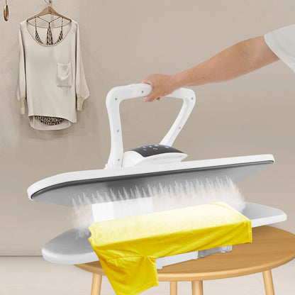 Professional Steam Iron Press 5 Fabric Mode Intelligent Steam Press Desktop Garment Steam Press Iron Household Ironing Equipment for Home Apparel Shop Curtain Sheet