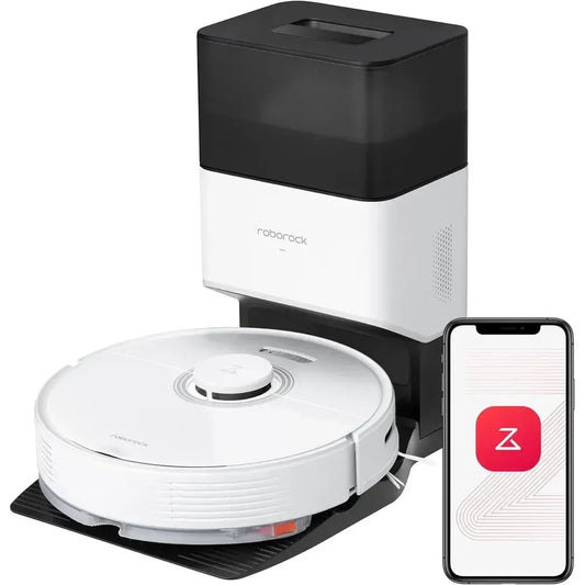 Auto-Empty Robot Vacuum and Mop for Hands-Free Cleaning, APP-Controlled, 4200Pa Suction, 180min Runtime