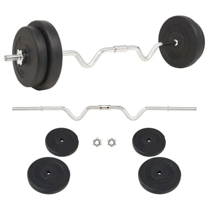 Large Fitness Equipment Barbell Set 66.1 lb Fitness Body Building