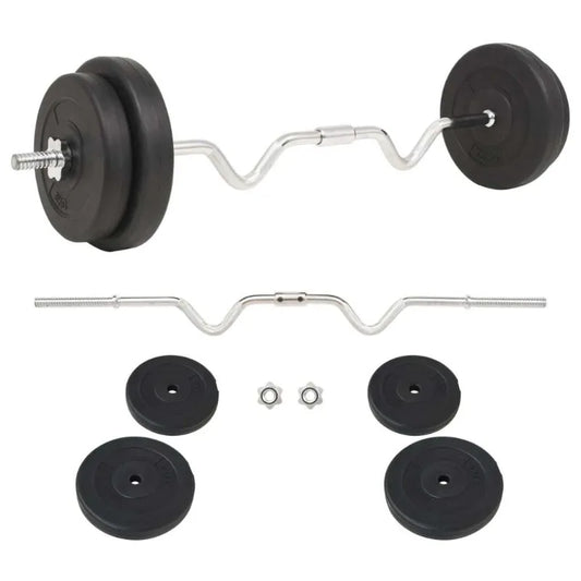 Large Fitness Equipment Barbell Set 66.1 lb Fitness Body Building