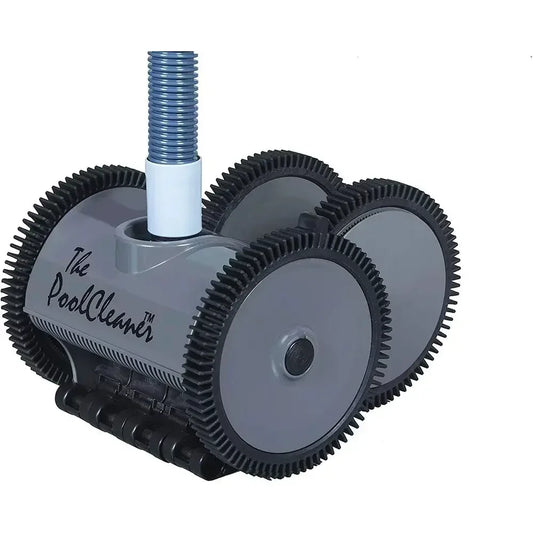 Automatic Suction Pool Vacuum Cleaner for In-Ground Pools up to 20X40 ft, Hose Included, Gray