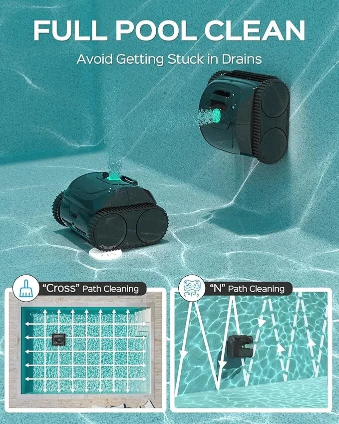 C1 Pool Cleaner Wall Climb Cordless Robotic Pool Robot In-Ground Pools