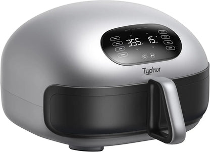 15-in-1 Large Flat Air Fryer with Upper and Lower Heating, Self-Cleaning Digital Fryer, PFAS-Free Ceramic Basket, Compatible wit