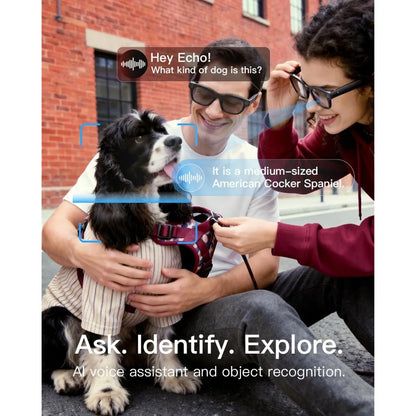 Smart Glasses for HD Video, Photo, and Audio Capture with AI Translation and Object Recognition