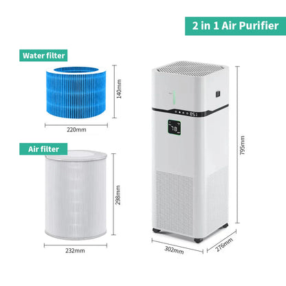 WIFI Smart Large Room Air Purifier China Home  Air Purifier and Humidifier 2 in 1