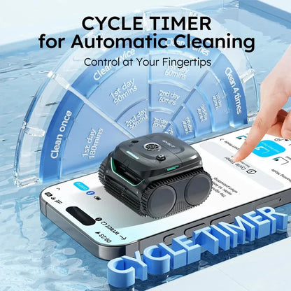 C2 Robotic Pool Cleaner, Cordless Pool Vacuum for Inground Pools