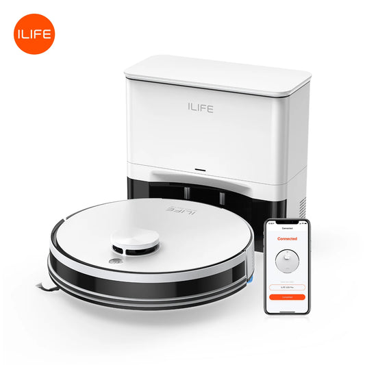 ILIFE A30 PRO 5000Pa Suction, Robot Vacuum and Mop Combo, Self emptying, 60 day capacity,  App/remote , 180 minute running time