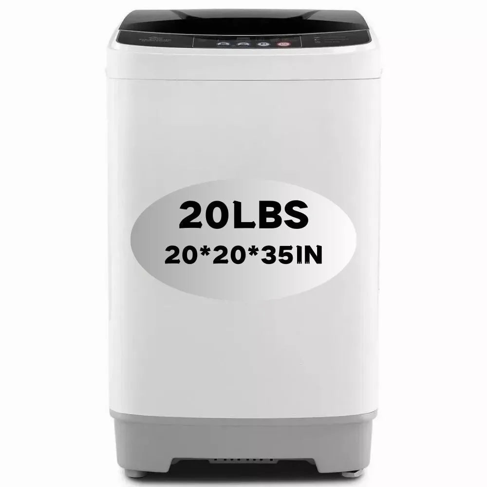 Washing Machine Portable 20Lbs Compact Washer & Dryer for Home w/ Drain Pump