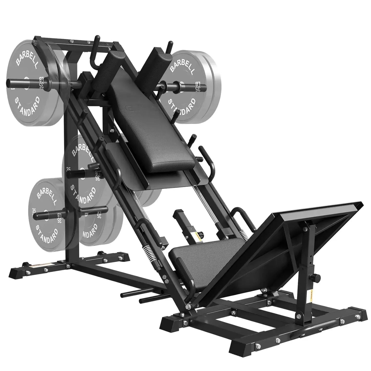 Leg Press Hack Squat Machine Combo, Leg Exercise Machine with Linear Bearing, 45-Degree Lower Body Special with, Customized