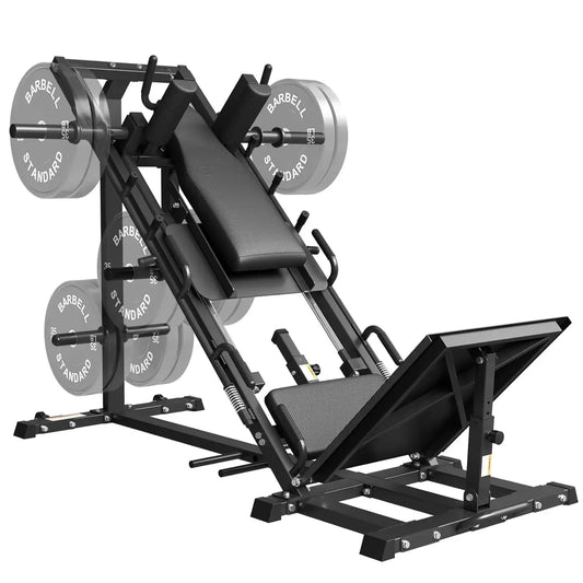 Leg Press Hack Squat Machine Combo, Leg Exercise Machine with Linear Bearing, 45-Degree Lower Body Special with, Customized