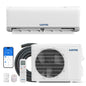 Mini Split AC & Heat Pump 9000 BTU 208/230V, 18.5 SEER2 WiFi, Compatible With Alexa Google Home, 28dB Quiet For 450 Sq.Ft