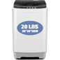 Portable Washing hine or Aparent, 20Lbs 2.8Cu.t, Drain Pump | Washer and Dryer Combo, 350w Turbo Wash, 10 Progs 8 Water Levels,