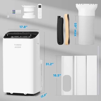 14,000 BTU Portable Air Conditioner, High Efficiency, Quiet, Cools 600 Sq. Ft., Remote & Wi-Fi Enabled